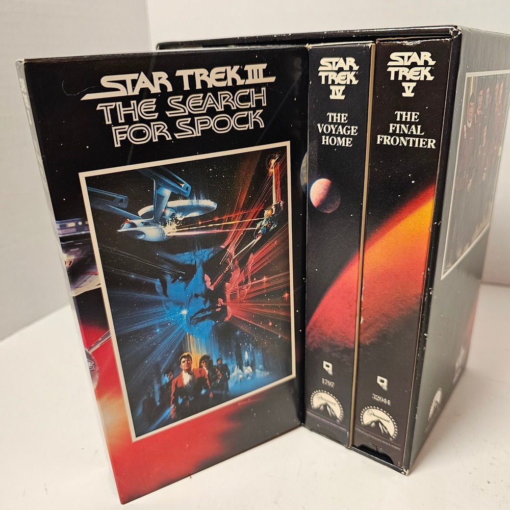 Star Trek The Movies 25th Anniversary Collector's Set 5 VHS Box Set 1991 Vintage - Picture 10 of 14